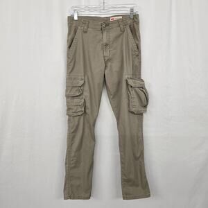 Wrangler Regular Taper Cargo Pants Men's 29 x 28 (not 30) Tan Khaki Utility Work
